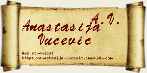 Anastasija Vučević vizit kartica